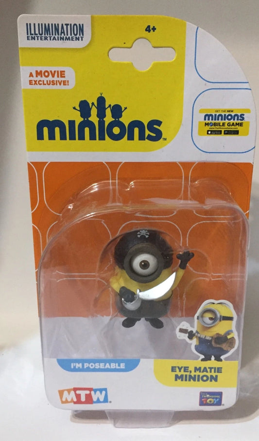 Minion Pirata Figure Minions Eye Matie New Universal Cattivissimo Me C\Foto