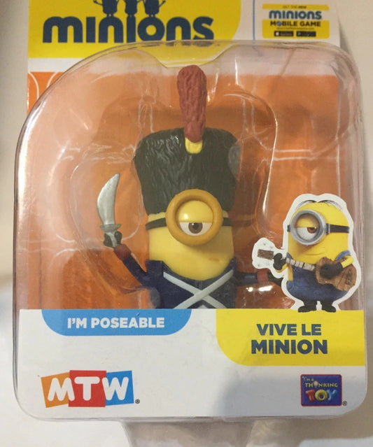 Vive le Minion Figure Minions Francese New Universal Cattivissimo Me C\Foto