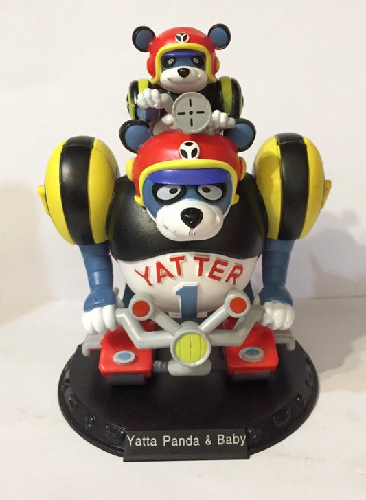 Yatta Panda e Baby Panda Yattaman Cult Collection Yatta H 13 Cm in Box Come Foto
