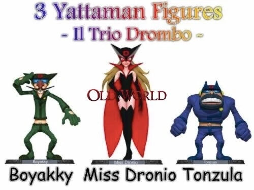 IL Trio Drombo Miss Dronio Boyakki Tonzula Yattaman Cult Collection 3 Personaggi - Immagine 1